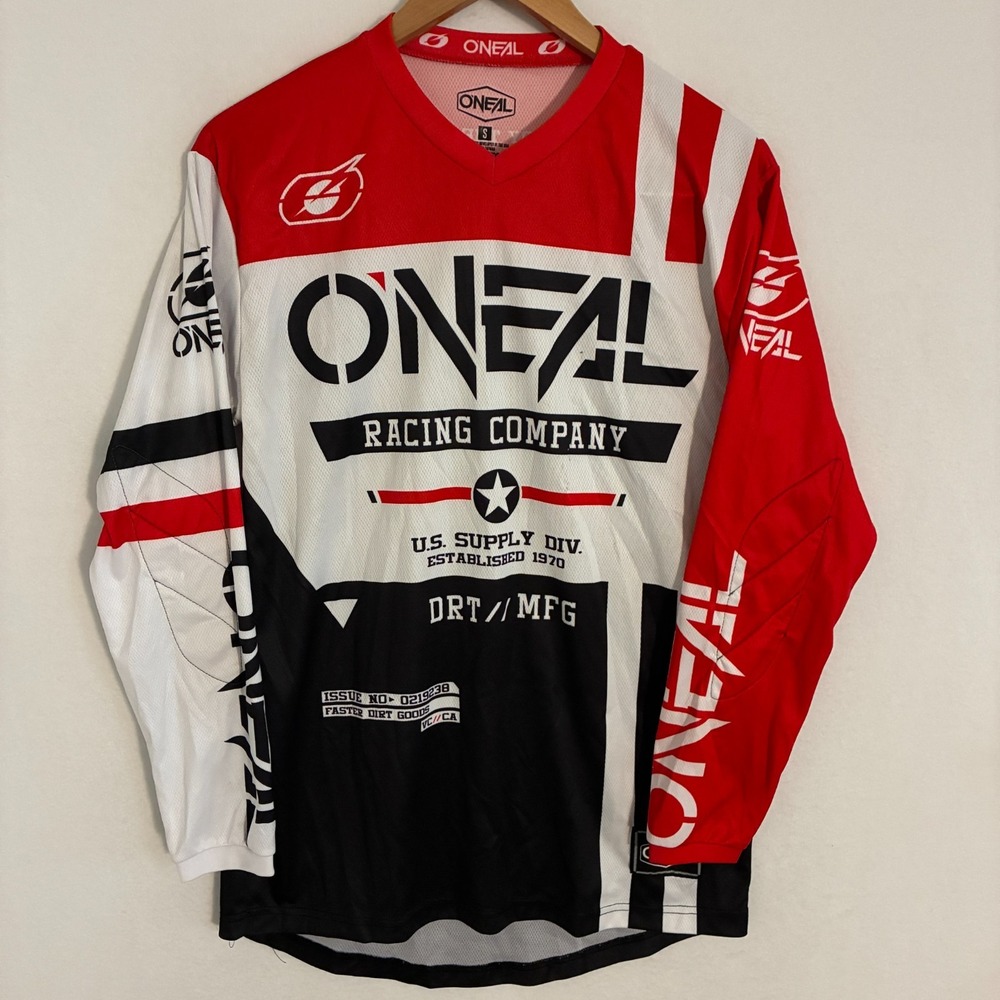 O'Neal Element Warhawk Motocross Jersey Men Size S Colorblock Racing Biker